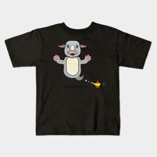 Cute Rhino Ghost and Flying Kids T-Shirt